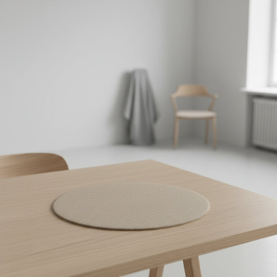Filz-Mauspad, Sandbeige
