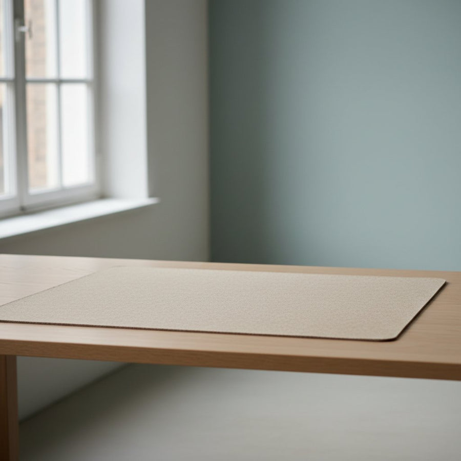 Filz-Schreibtischauflage, Sandbeige