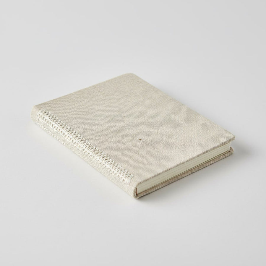 Leinen-Notizbuch A5, blanko, Salbeigrün